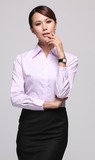 G2000 衬衫 正品女装 紫色暗斜纹长袖衬衫 修身款 职业女装 免烫