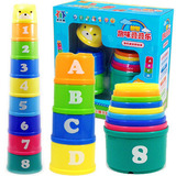 贝乐康叠叠杯叠叠乐套圈圈玩具婴儿玩具6个月-1岁宝宝玩具层层叠