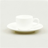 陶瓷小白杯 上岛咖啡专用花茶杯奶茶杯 小杯子 杯碟套装 容量90ml