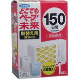 现货日本本土VAPE无味电池式防蚊器150日/200日替换药片