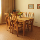 JBT/佳佰庭白橡木餐桌餐椅组合简约欧式实木家具一桌四椅NP30+835