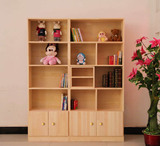 实木书柜自由组合书柜松木书柜1.8米超大容量储物柜置物架书架