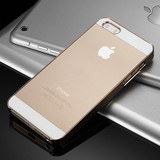 iPhone5保护套苹果5S金属磨砂外壳男女 新款苹果4/4S手机壳土豪金