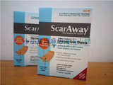美国scaraway祛疤痕贴手术缝针烫伤增生修复 普通版硅胶贴 整盒价