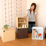韩式简易自由组合彩色小柜子 收纳柜储物柜置物柜儿童书柜