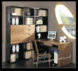 北欧风格书柜书桌组合柜简约现代诺亚家风格书柜书橱书桌定制特