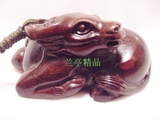 紫檀把件十二生肖吊坠牛红木雕刻中国民族特色手工艺品礼品挂件