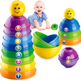 儿童玩具叠叠乐 婴儿玩具套杯叠叠圈 套叠玩具套碗宝宝益智叠叠碗