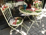 厂家热销款◆马赛克花园桌椅 铁艺庭院,阳光房露台阳台休闲桌椅