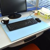 韩国皮革电脑办公桌垫 超大号鼠标垫 黑色写字台桌垫板商务黑定制