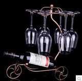 包邮特大加厚自行车款 铁艺欧式红酒瓶架 红酒杯架葡萄酒架