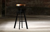 北欧复古工业设计铁艺餐椅吧台椅吧凳酒吧椅仿古升降吧台椅高脚凳