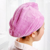 居家家珊瑚绒超强吸水干发帽擦头发干发毛巾包头巾速干浴帽干发巾