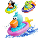 美国sassy宝宝洗澡玩具戏水发条玩具拉绳发条船婴儿玩水必备0-3岁
