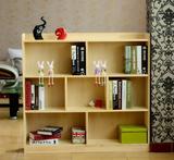 简约现代 木质单个书柜实木书柜书架自由组合 松木书柜储物柜家具