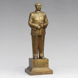 红之源毛主席开国大典全身像毛泽东铜像纯铜客厅装饰摆件50.8厘米