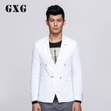 GXG[包邮]男士热卖 时尚修身潮流白色斯文休闲西装外套#31201092