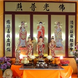 佛具 西方三圣 台湾 纯铜 铜版画 阿弥陀佛观世音大势至菩萨 佛像