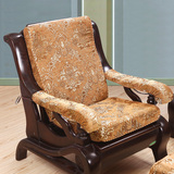 防滑椅垫中式布艺三/单人座红木椅子坐垫靠背垫连体 实木沙发垫