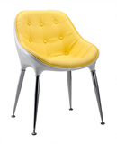 A.F.N北欧家具黛安娜餐椅创意椅子成人靠背椅玻璃钢休闲咖啡椅