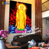 数字油画diy宗教佛教财神地藏王耶稣观音菩萨客厅装饰佛像填色画