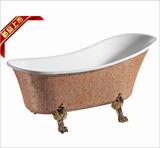 1.36米炫彩陶瓷马赛克浴缸/古典贵妃浴缸/亚克力独立浴缸 3351