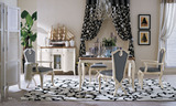 纯美式地中海风格 BM260 水曲柳实木单椅 开放环保漆 英式家具