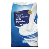 澳洲直购Coles Full Cream Milk Powder全脂奶粉1kg（3袋免运费）