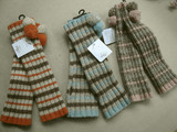 外贸甜美日韩版冬季保暖羊毛粗线手套袖套女士款百搭半指手套