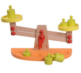 宝宝教具木制天平枰玩具宝宝平衡游戏木质益智儿童玩具1-2-3岁