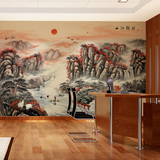 大型壁画 背景墙电视墙壁纸墙纸画 客厅办公室古典山水国画 FQ042