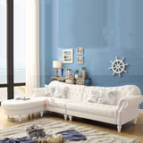 新款地中海沙发 白色皮艺沙发 客厅时尚组合沙发 欧式新古典沙发