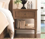美式乡村家具/卧房实木床头柜/新西兰松木床头柜 简约创意