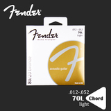 美产 Fender 芬达 70L 民谣木吉他/箱琴 套装 琴弦 012-052 规格