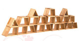 早教亲子园幼儿园儿童原木几何组合柜 樟子松木书柜玩具柜收纳柜