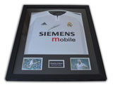 欧美代购 足球明星亲笔签名表框照片 正品 含证书 齐达内 Zidane