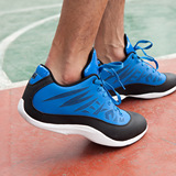 艾弗森篮球鞋低帮男秋冬新款超纤透气耐磨防滑蓝色运动鞋场地鞋