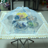 罩子盖菜罩饭菜防蝇餐桌罩子可折叠食物罩圆形饭菜罩蕾丝盖伞式网