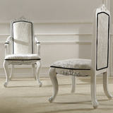 特价欧式餐椅 实木休闲椅 简约布艺装饰椅子 新古典餐椅