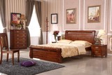 实木家具全实木床香樟木床1.5米1.8米双人床欧式床 特价包邮