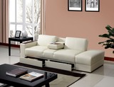 宜家风格 特价多功能沙发 带抽屉折叠沙发床 客厅皮艺组合沙发
