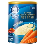 【天猫超市】Gerber嘉宝 米粉 1段 胡萝卜营养米粉 225g