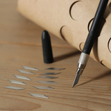 拙木【纸艺-雕刻刀】台湾优质雕刀 12枚刀片 DIY橡皮章 手工纸艺
