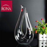 新品捷克RONA无铅水晶创意红酒醒酒器 葡萄酒分酒器 限量竖琴酒壶