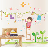儿童房卧室卡通墙贴卡通人物墙壁贴纸卧室床头装饰背景墙贴画