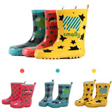 韩国原单Smally儿童雨鞋 雨靴 男女中大童外贸雨靴时尚卡通水鞋