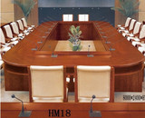 高档办公会议桌实木会议台大型会客桌大型开会台8米办公桌子