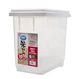 IRIS爱丽思塑料密封罐10kg滑轮米桶防潮米缸储米箱杂粮储米桶面桶