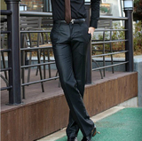DanSier专柜正品男士韩版修身西裤 休闲修身男式抗皱直筒西装裤