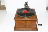 西洋收藏美国victor（胜利牌）老式古董手摇留声机